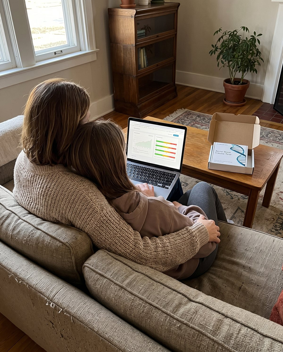 The night her results came in, we read them together on the couch.